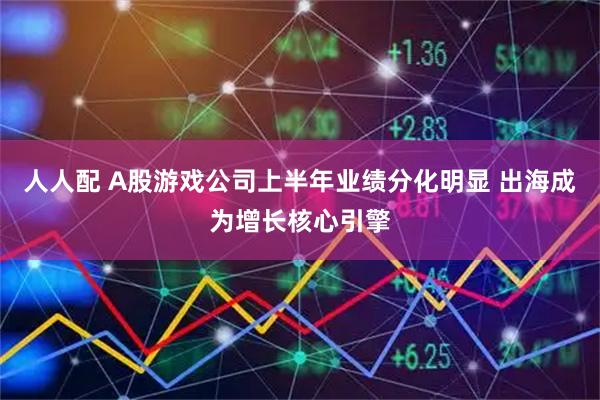 人人配 A股游戏公司上半年业绩分化明显 出海成为增长核心引擎